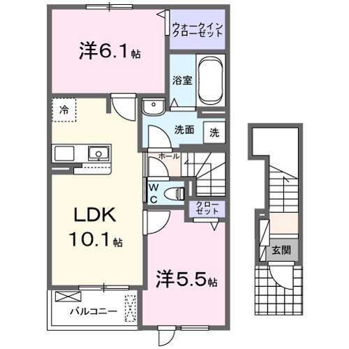ヤングウッズ柏の葉Ⅱ（203） 間取り図画像
