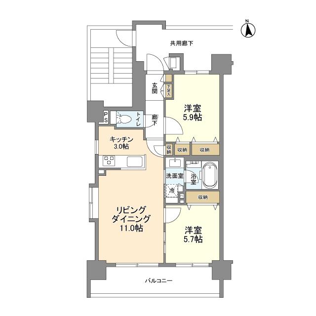 グラーナ上野（0701） 間取り図画像