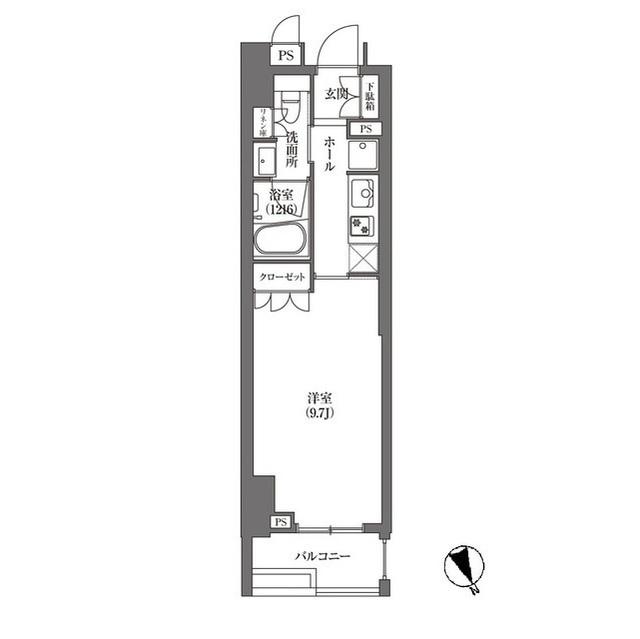 ＨＡＭＡＣＨＯ　ＡＰＡＲＴＭＥＮＴＳ（0602） 間取り図画像