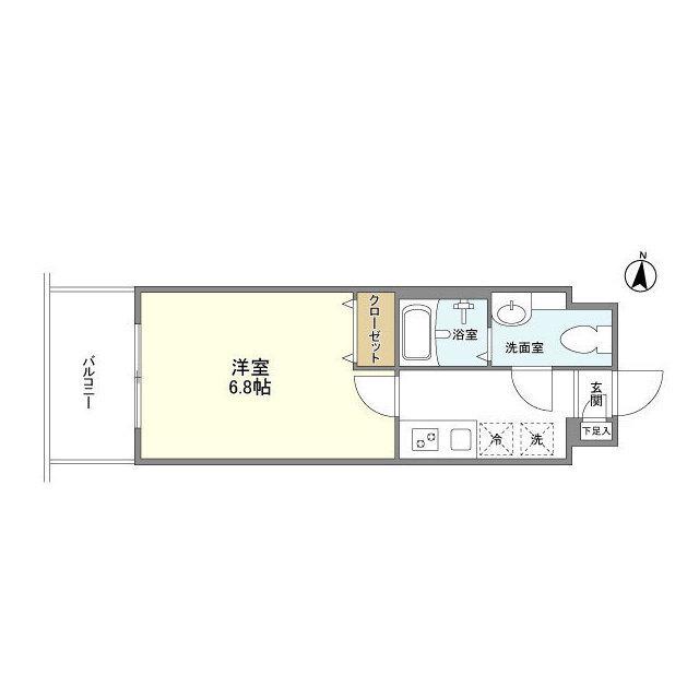 アルファコート西川口２３（702） 間取り図画像