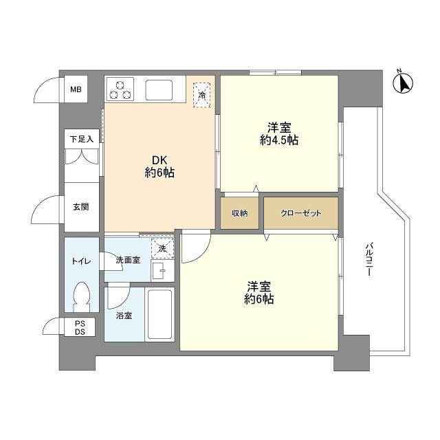 第二アルプスマンション（307） 間取り図画像