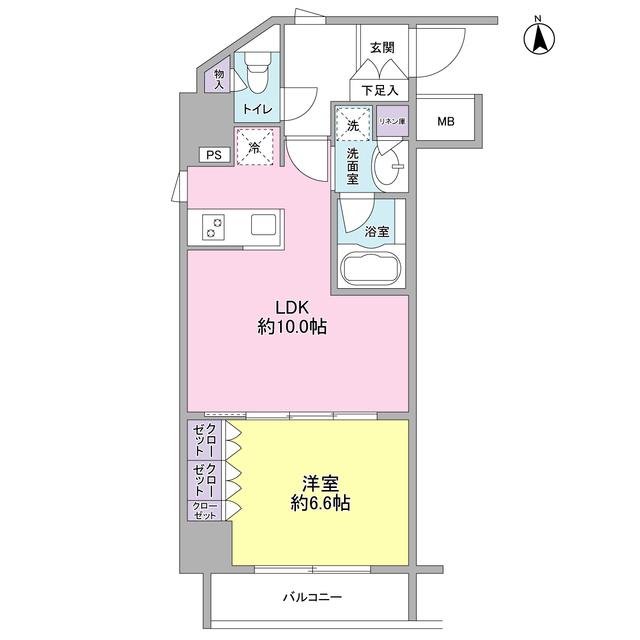 コンフォリア新宿御苑Ⅱ（0701） 間取り図画像
