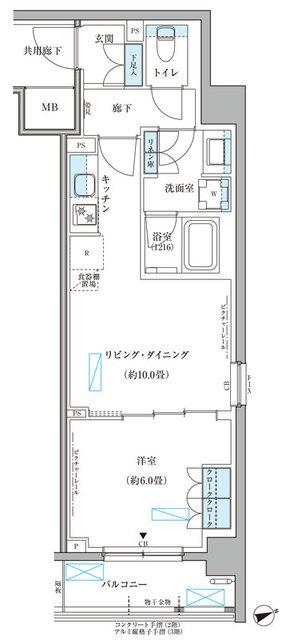 パークアクシス文京本郷（319） 間取り図画像