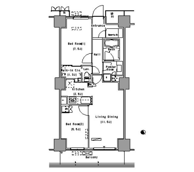 パークアクシス豊洲（1413） 間取り図画像