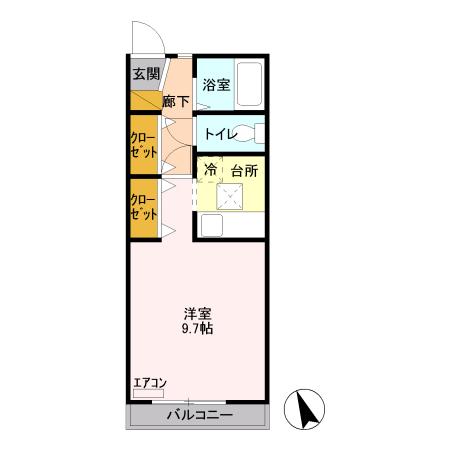 フォルテ クレスト（102） 間取り図画像