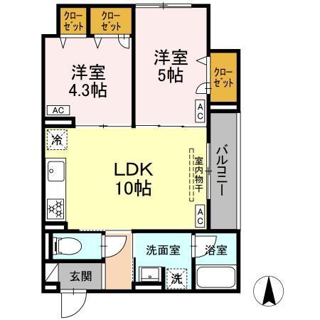 セレスティア北小岩Ⅴ（203） 間取り図画像