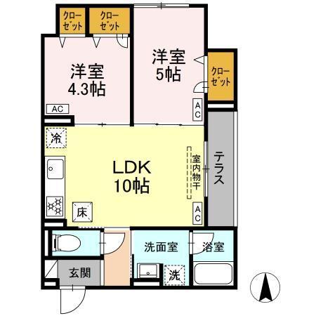 セレスティア北小岩Ⅴ（103） 間取り図画像