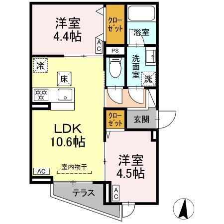 セレスティア東小岩Ⅱ（103） 間取り図画像