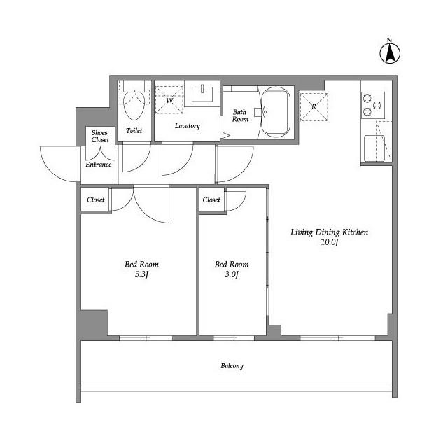 ザ・グラヴィティ新宿（503） 間取り図画像