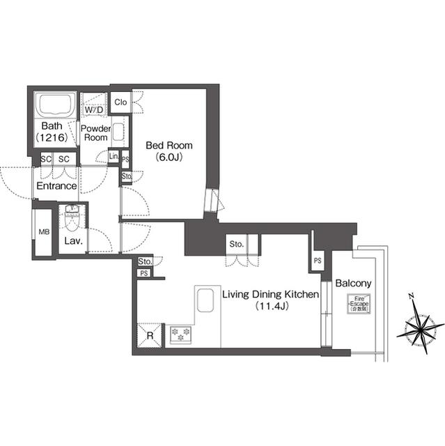 ミリアレジデンス浅草駒形（0504） 間取り図画像