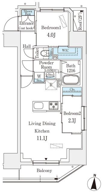 プライムブリス深川住吉（603） 間取り図画像