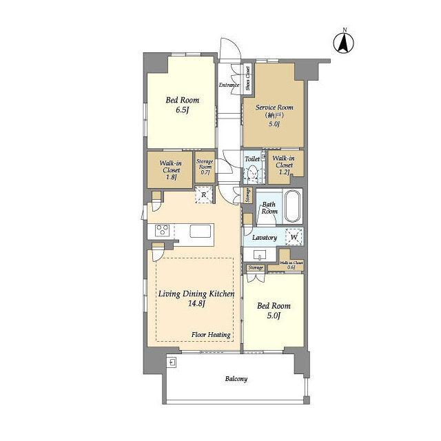ドゥーエ町屋（702） 間取り図画像