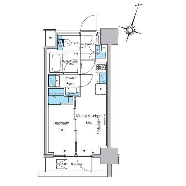 ルフォンプログレ神田プレミア（0903） 間取り図画像