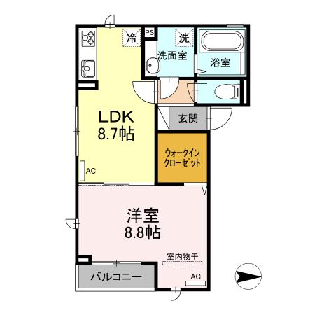 モリエールⅣ（201） 間取り図画像