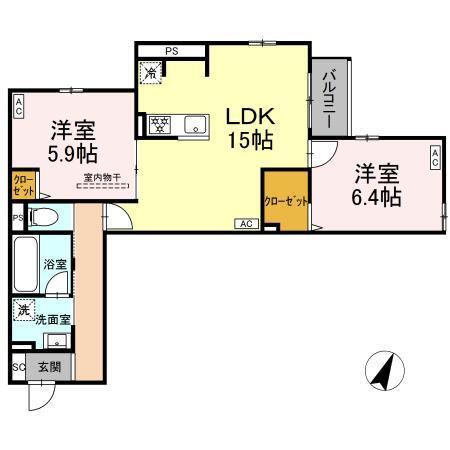 MOCRAFT南小岩（305） 間取り図画像