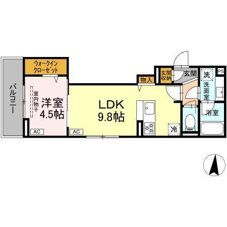 D-Kowari（302） 間取り図画像