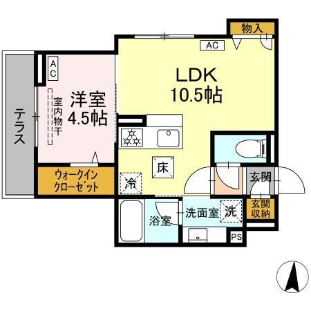 D-Kowari（103） 間取り図画像