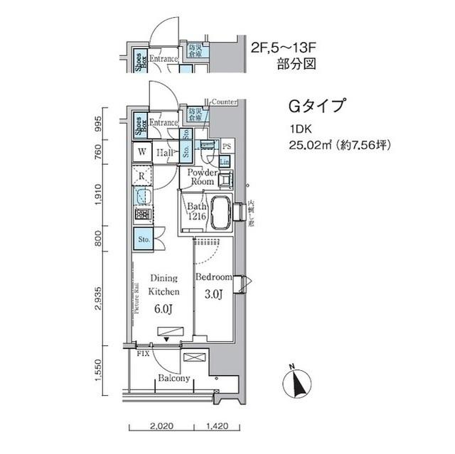 プライマル中央ＭＩＮＡＴＯ（0704） 間取り図画像
