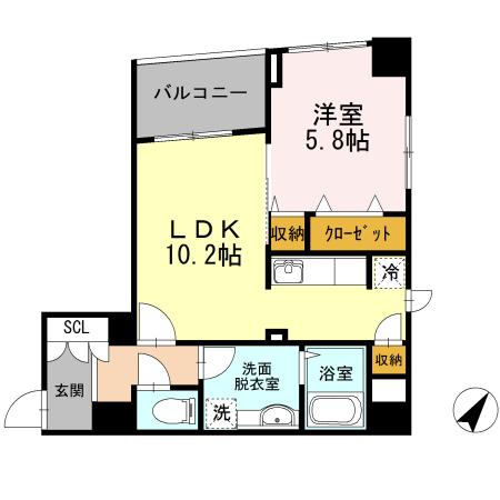 ポルト ドゥ ヴァンドーム（205） 間取り図画像