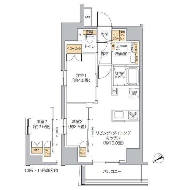 リビオメゾン新宿ｗｅｓｔ（0701） 間取り図画像
