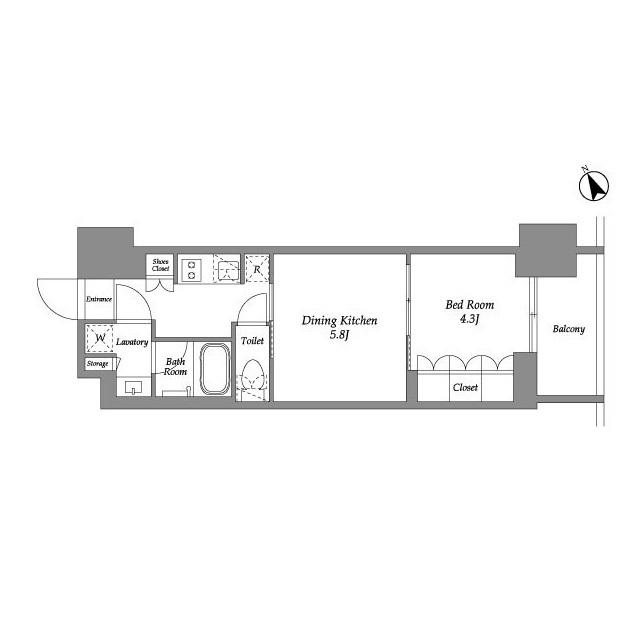 シーズンフラッツ大森西（1105） 間取り図画像