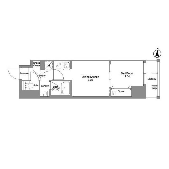 Ｄａｆｆｉｔｔｏ錦糸町（0503） 間取り図画像