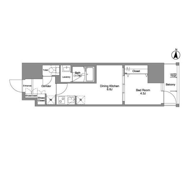 Ｄａｆｆｉｔｔｏ錦糸町（1306） 間取り図画像