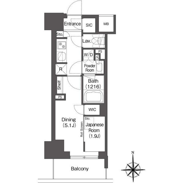 コンフォリア東新宿（1115） 間取り図画像