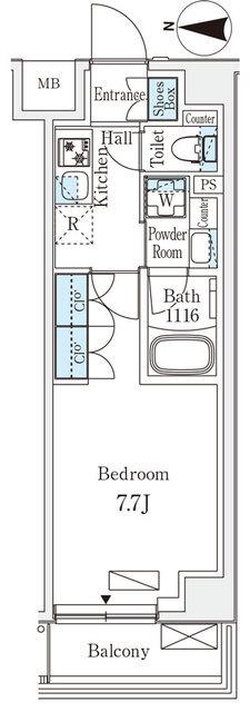 ＡＲＫＭＡＲＫ新宿西落合（401） 間取り図画像