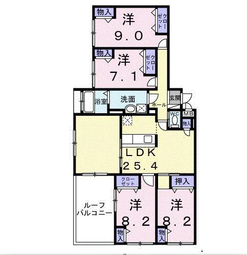アドラブール（502） 間取り図画像