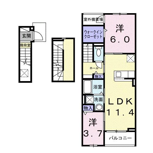 カーサルーチェ（302） 間取り図画像