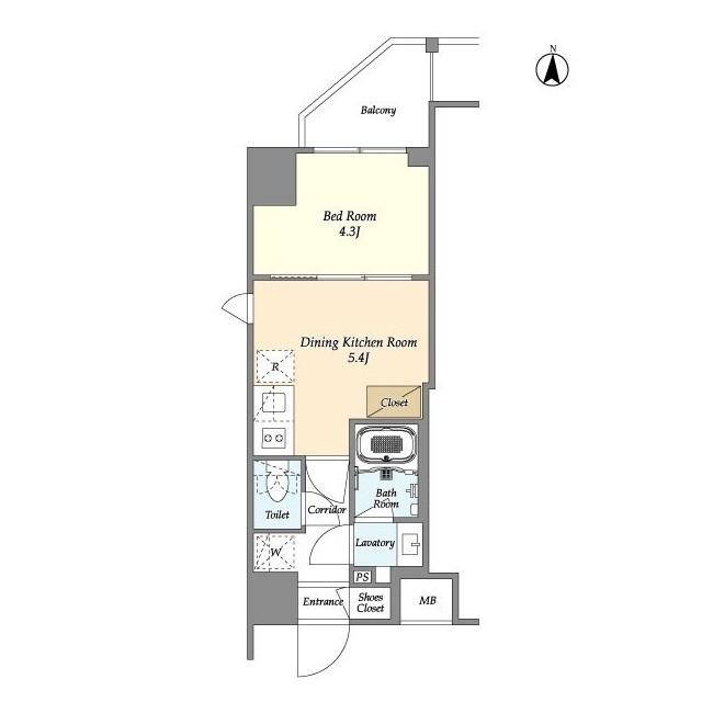 アジュールテラス東陽町（207） 間取り図画像