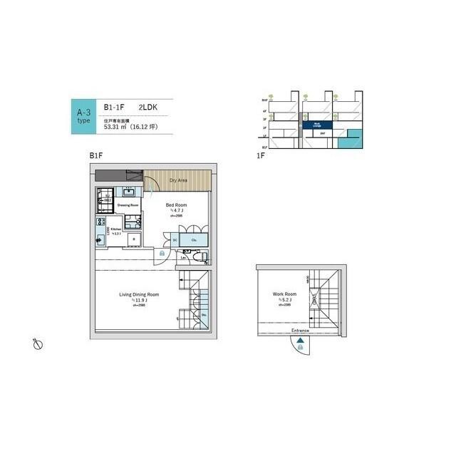 ＡＵＢＥ虎ノ門（103） 間取り図画像
