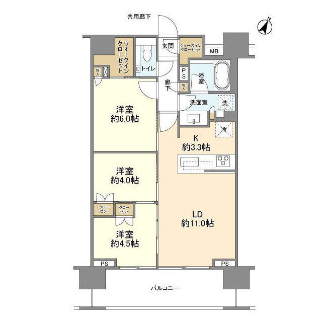 クレヴィア新宿若松町（813） 間取り図画像