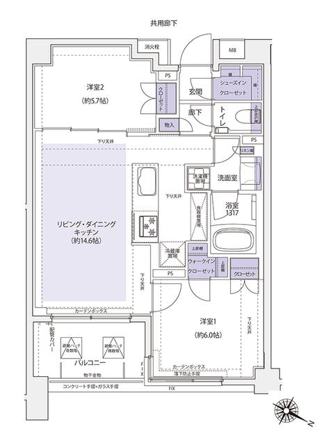 ＫＤＸレジデンス横濱紅葉坂（309） 間取り図画像