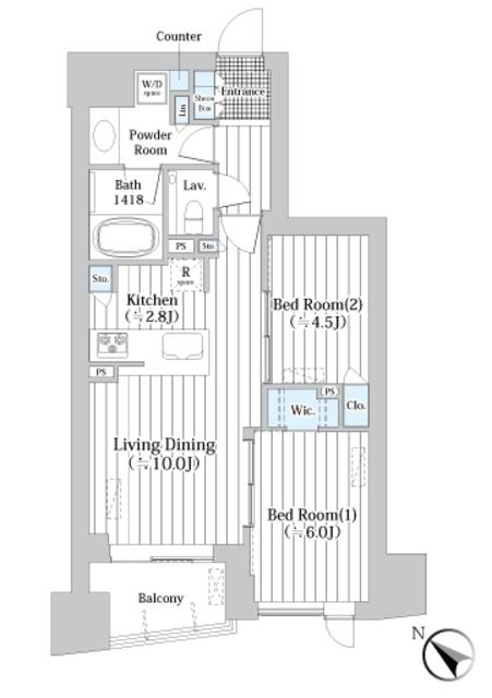 ザ・グランクラッセ日本橋イースト（705） 間取り図画像