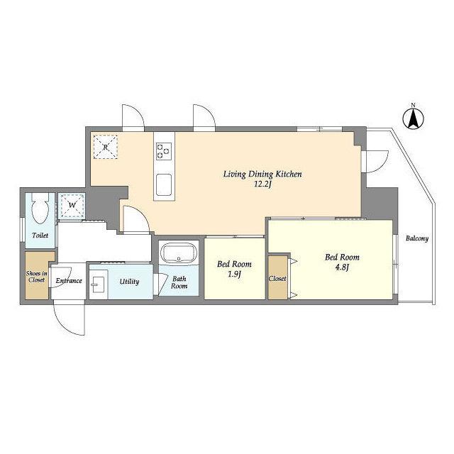 Ｓ−ＲＥＳＩＤＥＮＣＥ瑞江（604） 間取り図画像