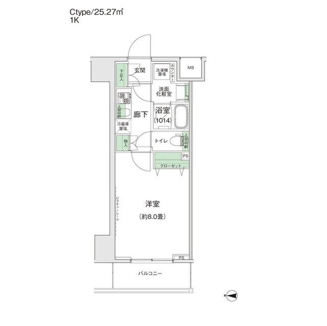 スタイリオ蒲田Ⅱ（1203） 間取り図画像