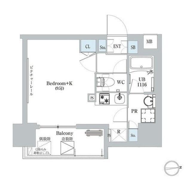 ディームス蔵前（1203） 間取り図画像