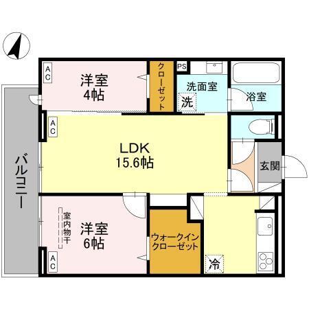 Noble raffiner戸塚東　A（202） 間取り図画像