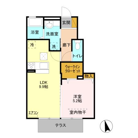 コーワ・ルミエール　参番館（106） 間取り図画像
