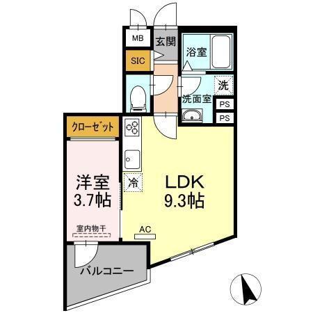 KADOYA（101） 間取り図画像