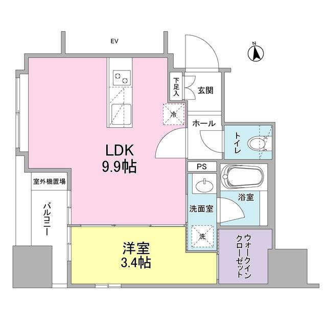 リバーレ東新宿（0501） 間取り図画像