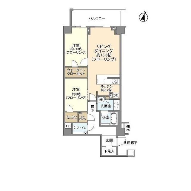 ブランズ渋谷常盤松（406） 間取り図画像