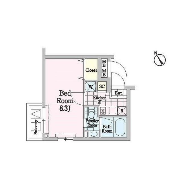 クロノガーデン神楽坂（308） 間取り図画像