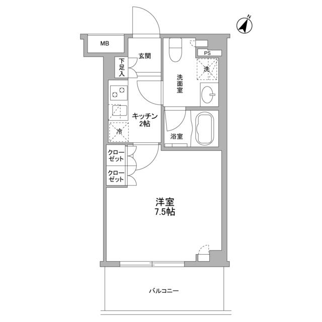 フレアージュ白金台（102） 間取り図画像