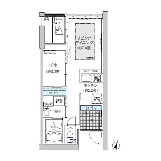 ガーデニエール砧ウエスト（533） 間取り図画像