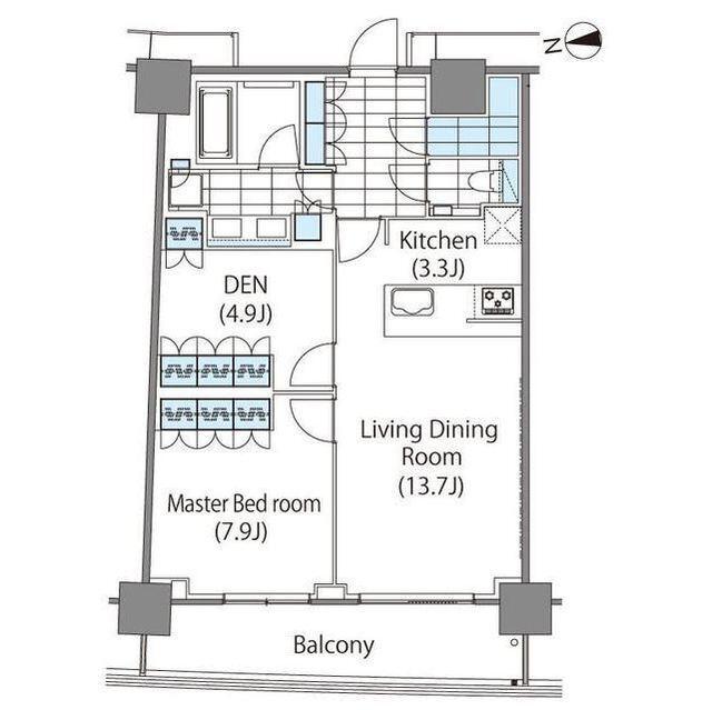 コンフォリア新宿イーストサイドタワー（0511） 間取り図画像