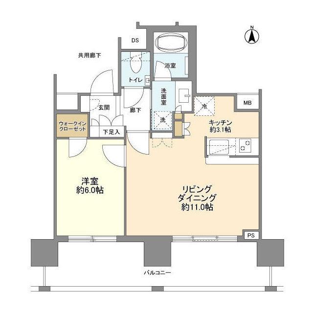 リビオタワー板橋（605） 間取り図画像