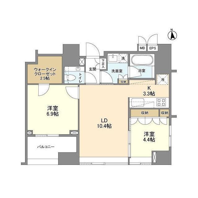 ＬａＳａｎｔｅ麻布十番（1403） 間取り図画像